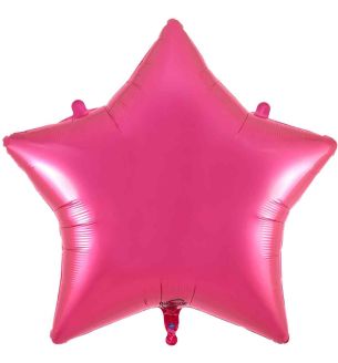 36inch-fuchsia-star-oaktree-foil-balloon