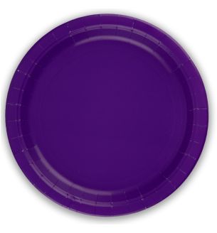 9" Purple Paper Plates 8ct