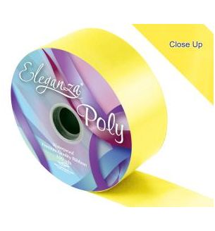 Eleganza Poly Ribbon Yellow 11 - 50mm x 91m