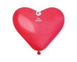 10" Gemar Red Heart 50ct