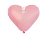 10" Gemar Pink Heart 50ct