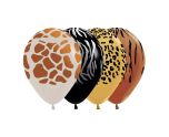 12" Sempertex Animal Print Latex Balloons 25ct