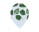 12" Sempertex Leaves Clear Latex Balloons 25ct.