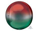 15" Ombre Red & Green Orbz