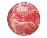 15" Red & Pink Marblez Orbz