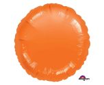 17" Metallic Orange Round Foil Balloon Anagram - Unpackaged