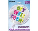 18" Unique Party Get Well Soon Stars Foil Balloon