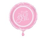 18" Unique Party Pink Hearts Baby Shower Foil Balloon