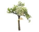 28cm Plastic Berry Bundle with Foliage White / Green