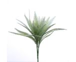 34cm Plastic Fern Bush Light Green