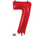 34" Red Number 7 Oaktree