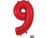 34" Red Number 9 Oaktree