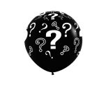 36" Sempertex Question Marks Black 080 Fashion Latex 2ct.