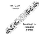 9ft Oaktree 'Mr & Mrs' Holo Banner