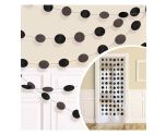 Black Glitter String Decoration 2.13m