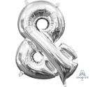 16" Silver & Symbol Foil Balloon