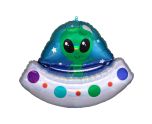 Alien Spaceship SuperShape Foil Balloon