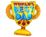 Best Dad Trophy SuperShape Foil Balloon