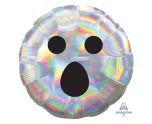 Iridescent Ghost Face Foil Balloon