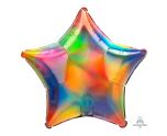 17" Rainbow Iridescent Star Foil Balloon
