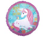 18" Magical Unicorn Holographic Foil Balloon