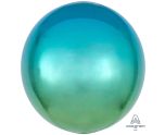 15" Ombre Blue & Green Orbz