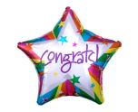 18" Rainbow Congrats Foil Balloon