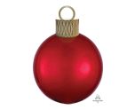 Red Bauble Orbz Foil Balloon Decoration