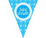 3.9m Oaktree 'Baby Shower' Blue Bunting