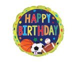 18" Betallic Multi-Sports Birthday Foil