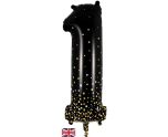 34" Oaktree Sparkling Fizz Black Gold Number 1