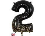 34" Oaktree Sparkling Fizz Black Gold Number 2