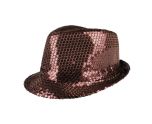 Brown Popstar Sequin Hat