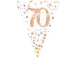 3.9m Oaktree '70' White & Rose Gold Bunting