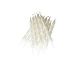 Pearlescent Candles White with Holders