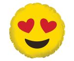 Mini Heart Eyes Emoji Foil Balloon