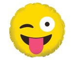 Mini  Winking Eye Emoji Foil Balloon