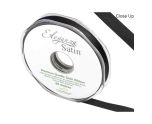 Eleganza Satin Double Faced Black - 10mm x 20m