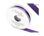 Eleganza Satin Double Faced Plum - 15mm x 20m