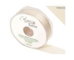 Eleganza Satin Double Faced Cream - 25mm x 20m