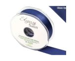Eleganza Satin Double Faced Midnight Blue - 25mm x 20m