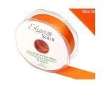 Eleganza Satin Double Faced Orange - 25mm x 20m
