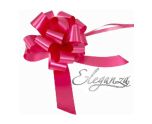 Eleganza Poly Pully Bows Deep Cerise - 30mm x 30pcs