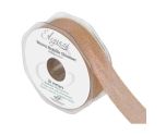 Woven Metallic Shimmer 25mm x 20m Rose Gold