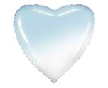 18" Flexmetal Pastel Blue Gradient Heart