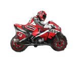 27" x 33" Flexmetal Moto Racing Red Supershape