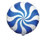 18" Flexmetal Blue Candy Swirl Round