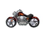 45" Flexmetal Black Custom Bike Foil Balloon