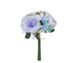 28cm Peony Hydrangea and Berry Bundle w/ Autumn Foliage Blue / Aqua