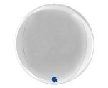 11" Grabo Silver Globe 4D Shape